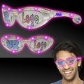 Pink Custom LED Billboard Sunglasses